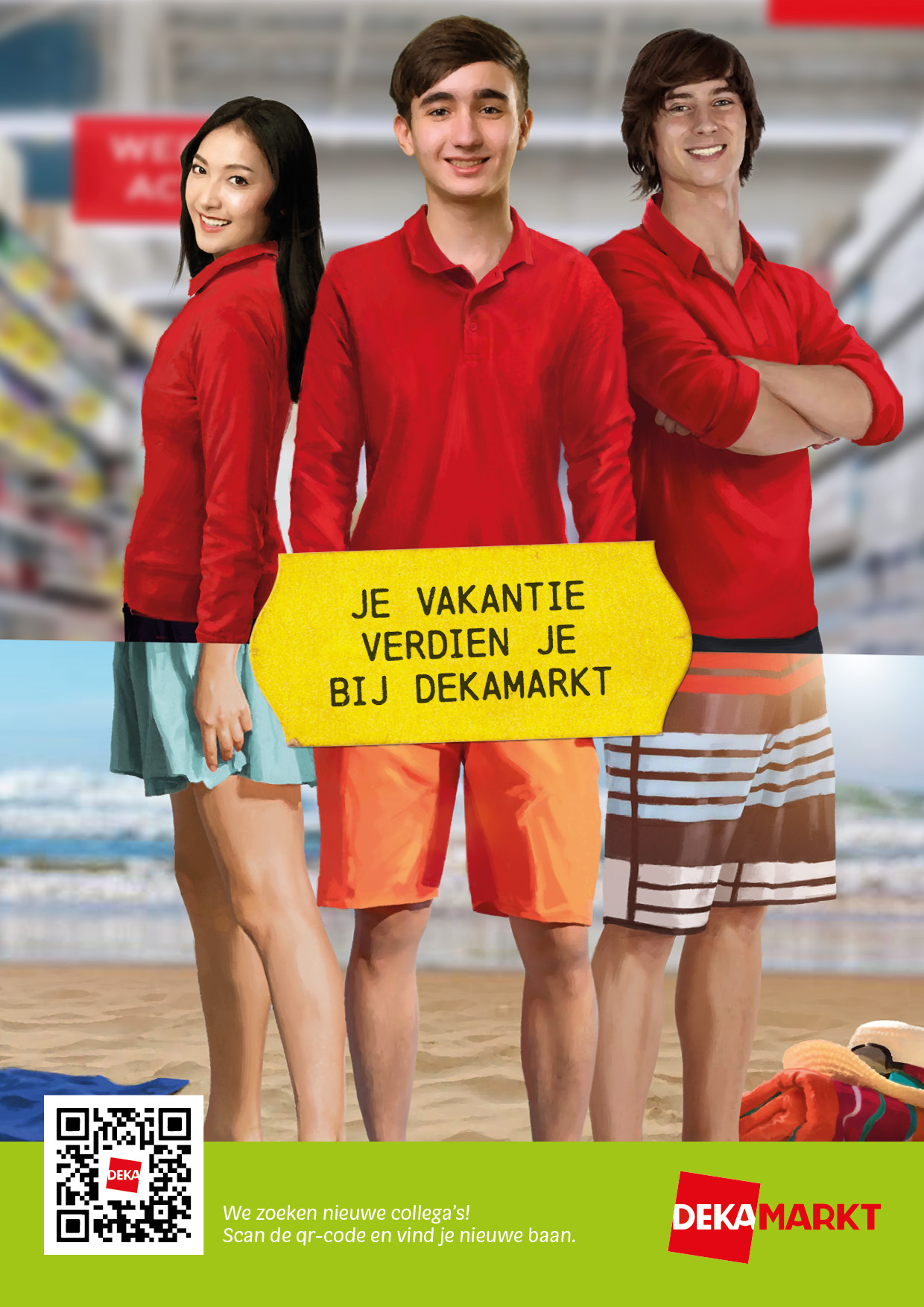 Dekamarkt Recruitment Poster