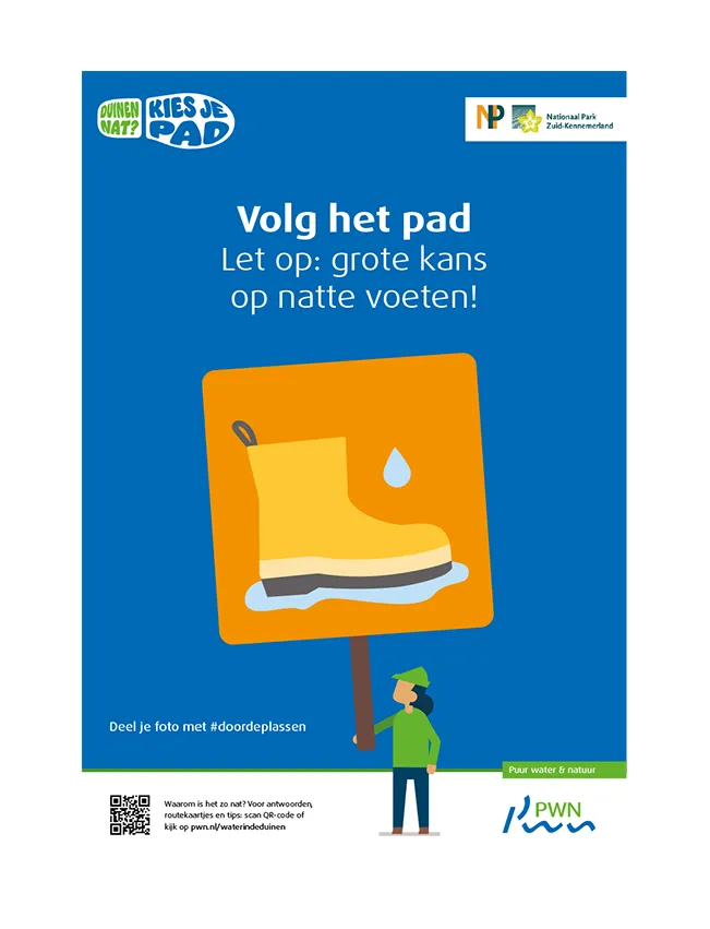Pad gesloten poster