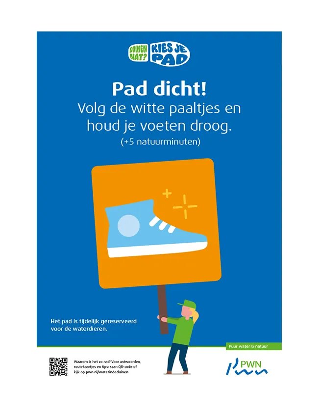 Pad gesloten poster